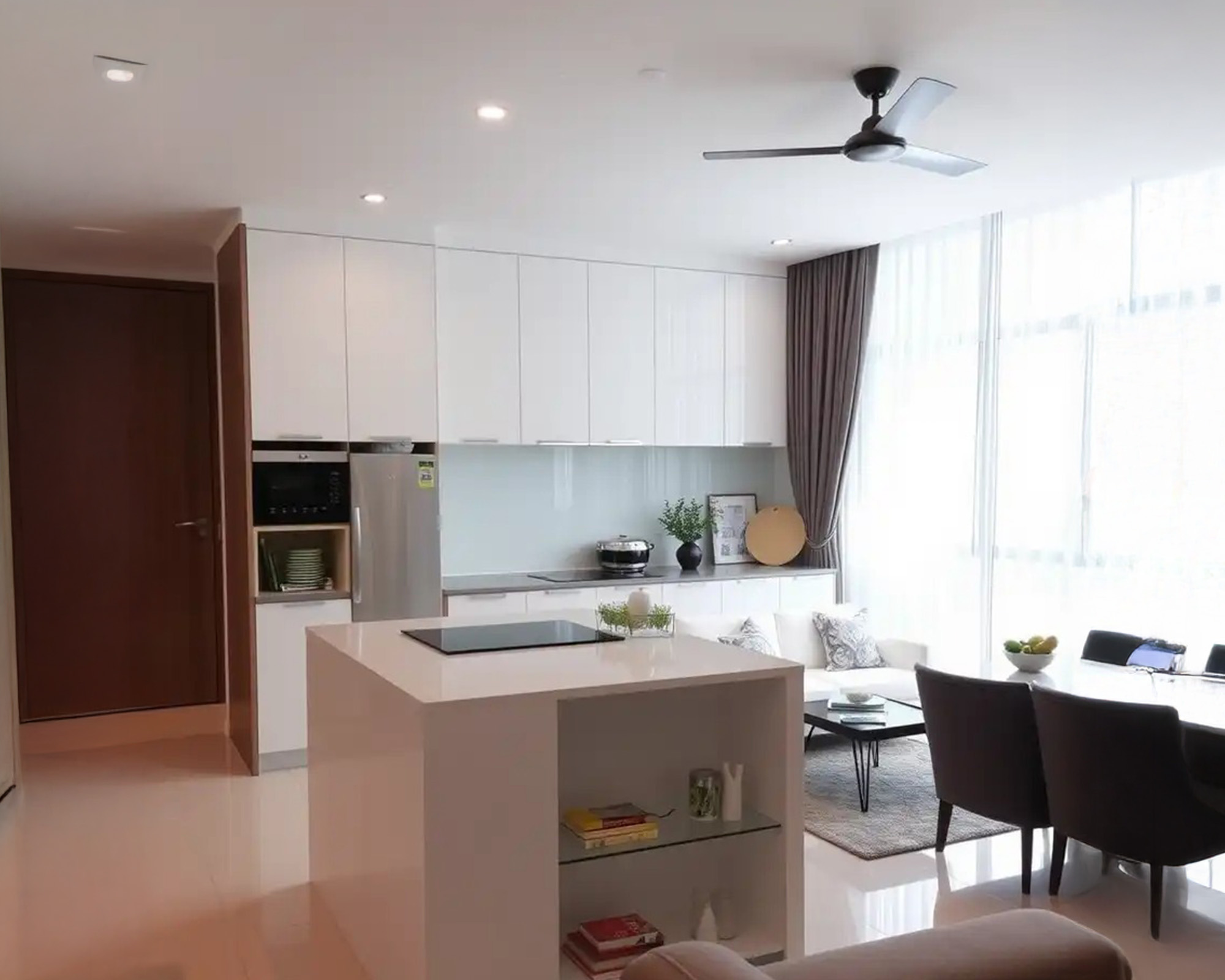 Luxury Condo Kitchen with Island